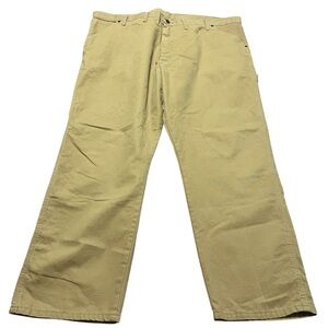 Wrangler Men's Khaki Carpenter Work Pants Size 46 Big and Tall Durable GUC